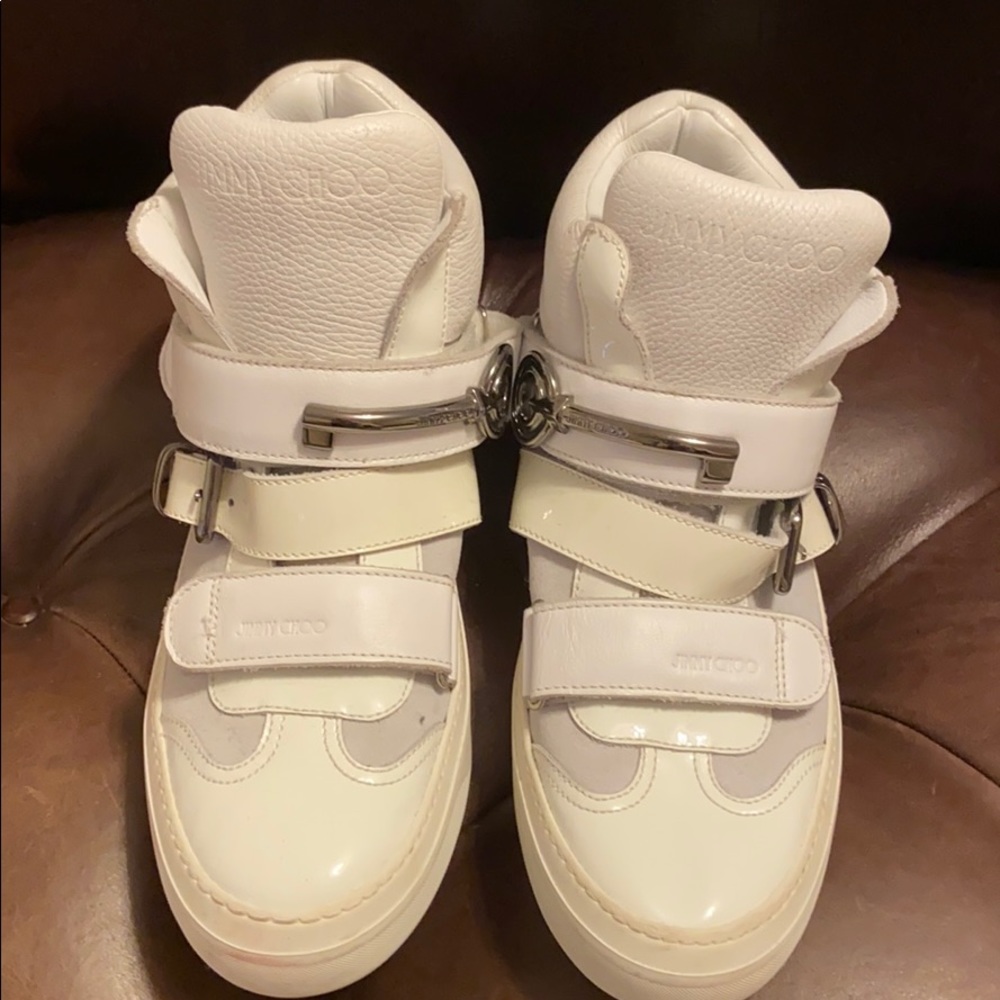 Brand new men’s Jimmy Choo white sneakers 43